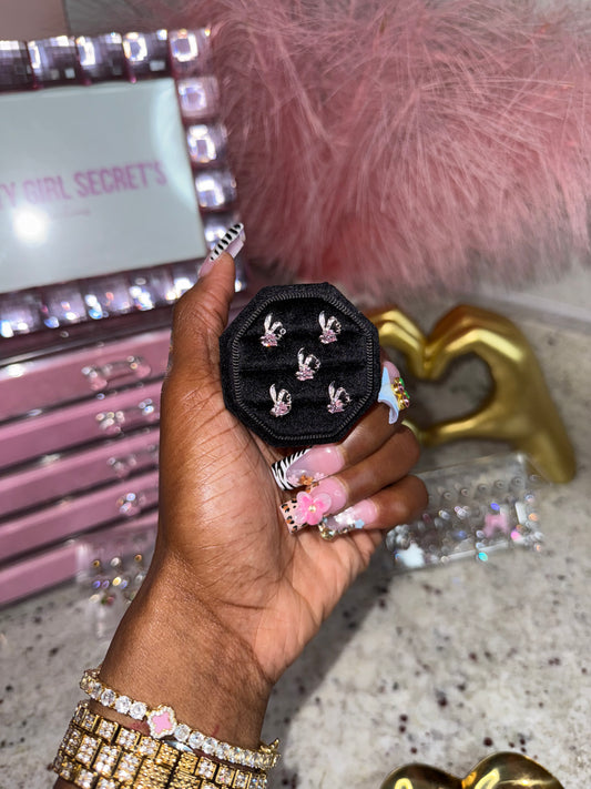 Pink Bunny Ears - Nose Piercing