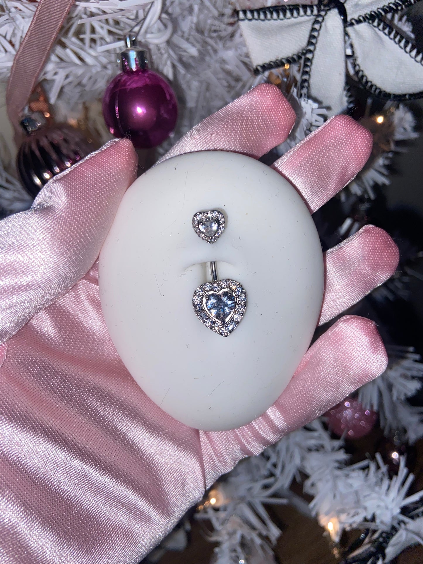 Love on ice - Heart Belly Piercing