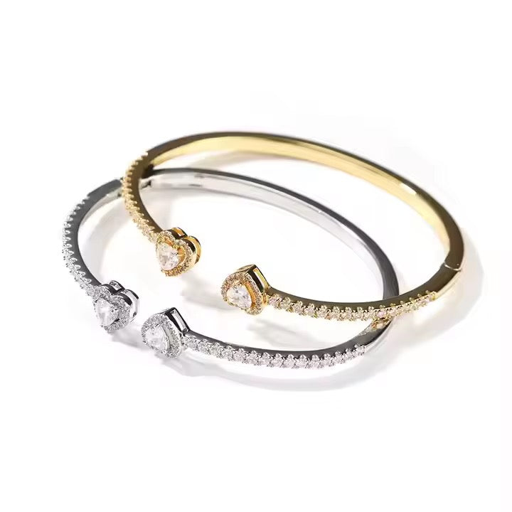 Genya Hearts - CZ Bangle