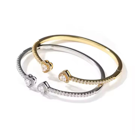 Genya Hearts - CZ Bangle