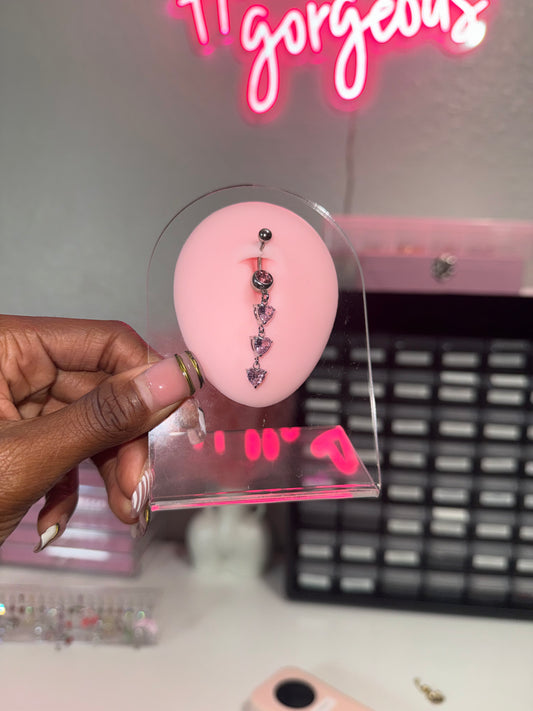 Janelle Pink - Dangle Belly Ring